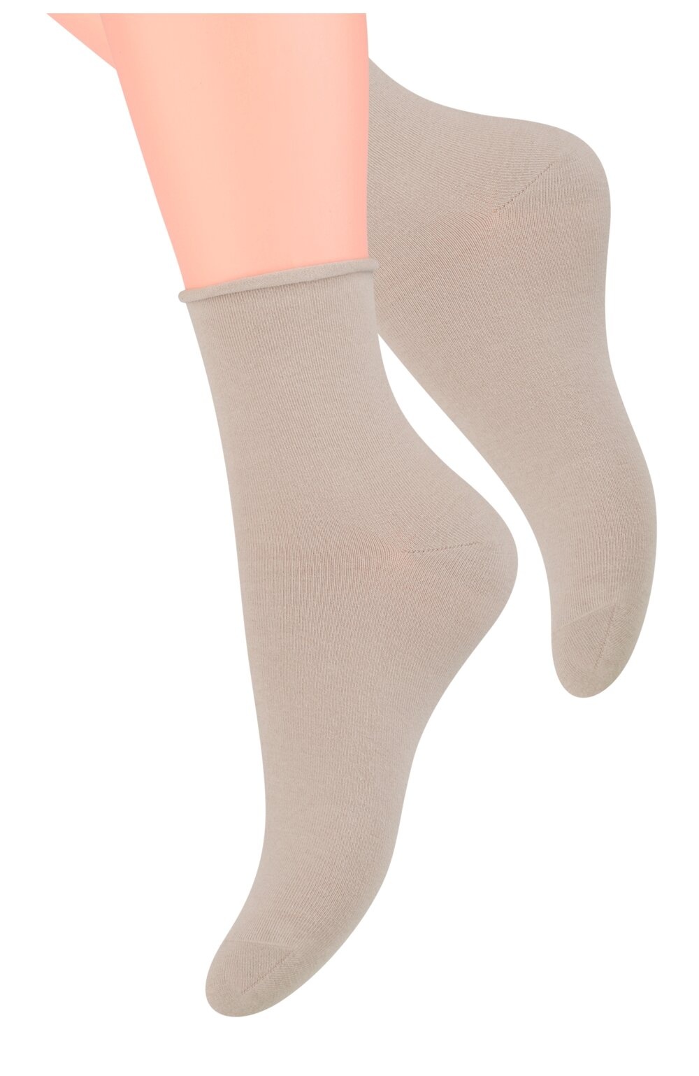 Sosete subtiri dama, bambus, culoare bej - Steven S125-03 (Culoare: Bej, Marime: 35-37) (Culoare: Bej, Marime: 35-37)