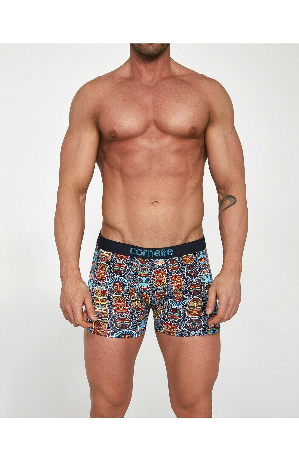 Boxeri barbati cu model - Cornette High Emotion M508-119 (Culoare: Granat, Marime: 2XL)
