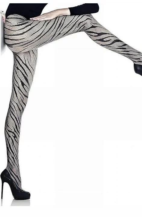 Ciorapi cu model - Marilyn Charly Zebra, 40 DEN - gri (Culoare: Grey, Marime: 3/4) - 1 | YEO
