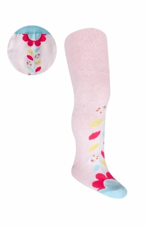 Dresuri din bumbac colorate cu ABS pentru fete RA05G (Culoare: Multicolor, Marime: 092-098) - 1 | YEO