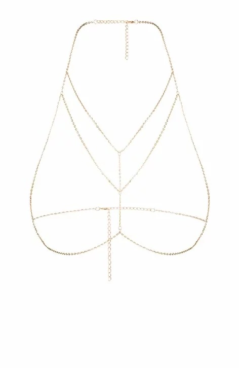 Lant bijuterie pentru corp - Julimex MISTY (Marime: Unica, Culoare: Silver) - 4 | YEO