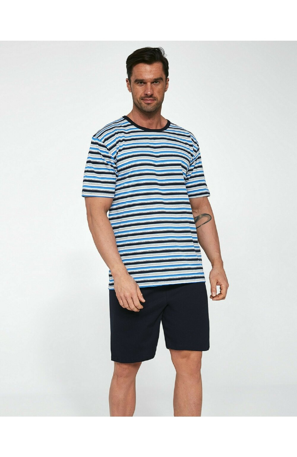 Pijama barbati, bumbac, Cornette M338-020 (Culoare: Multicolor, Marime: 2XL) (Culoare: Multicolor, Marime: 2XL)