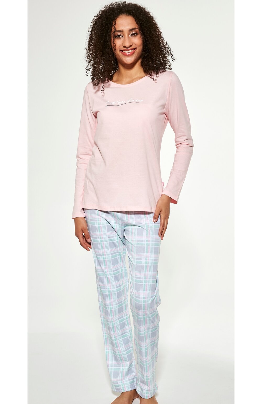 Pijama dama, 100% bumbac, Cornette W655-287 Let me sleep (Culoare: Roz, Marime: 2XL) (Culoare: Roz, Marime: 2XL)