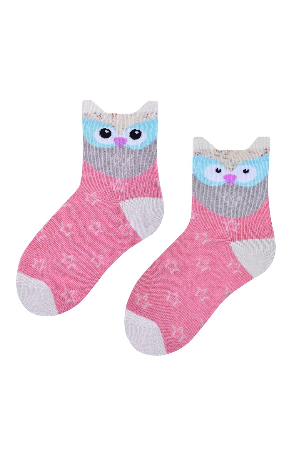 Sosete cu model pentru fete S138-106 (Culoare: Roz, Marime: 23-25) (Culoare: Roz, Marime: 23-25)