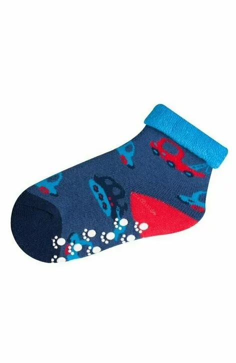 Sosete flausate cu ABS pentru baieti SKFABS B (Culoare: Multicolor, Marime: S) - 1 | YEO