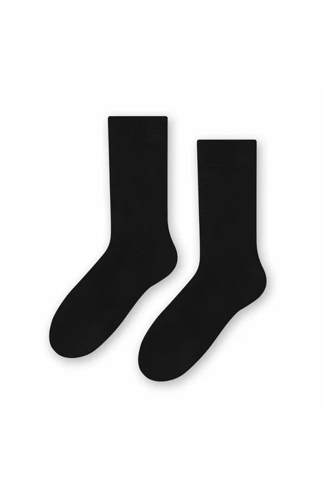 Sosete simple barbati, bumbac, culoare negru - Steven S048-N (Culoare: Negru, Marime: 41-43) - 1 | YEO