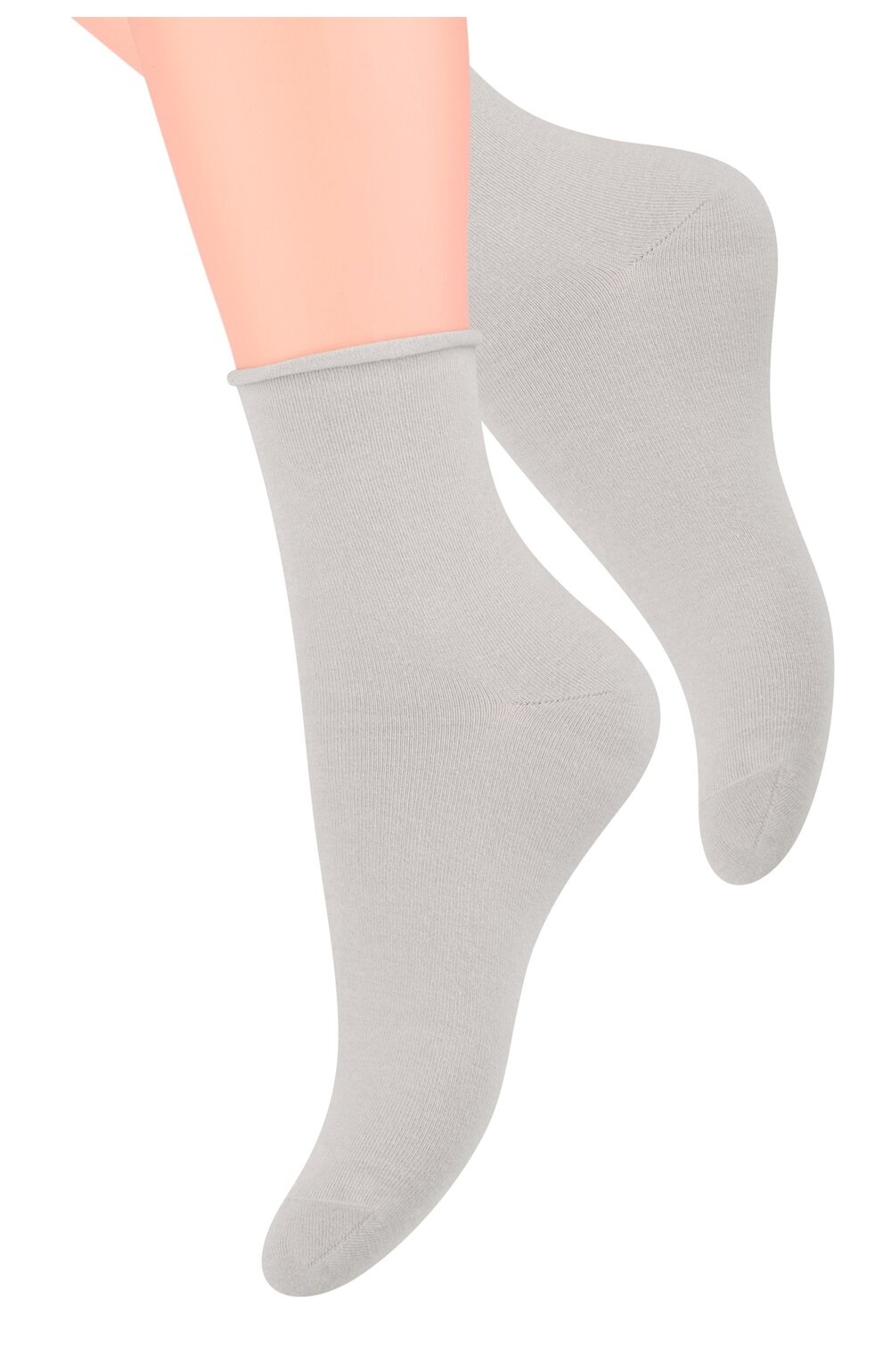 Sosete subtiri dama, bambus, culoare gri - Steven S125-04 (Culoare: Gri, Marime: 35-37) (Culoare: Gri, Marime: 35-37)