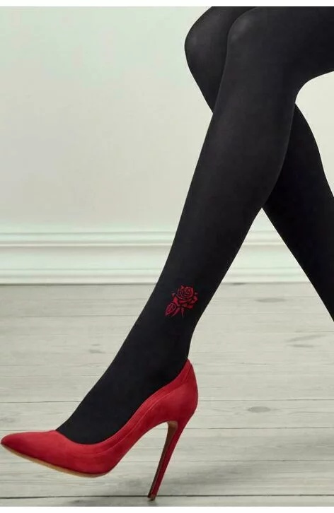 Ciorapi cu model, colectia de lux Patrizia GUCCI for Marilyn G33 (Culoare: Negru, Marime: 1/2) - 2 | YEO