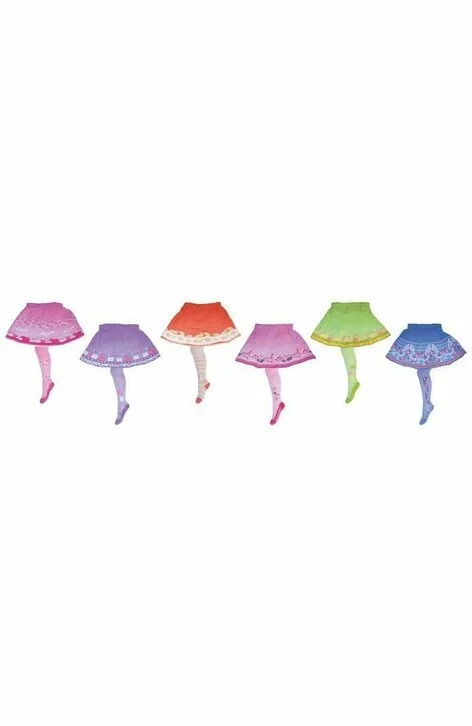 Dresuri din bumbac colorate cu fustita RASP (Culoare: Multicolor, Marime: 068-074) - 1 | YEO