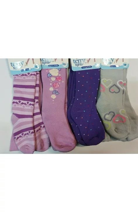 Dresuri flausate din bumbac pentru fete RA07G (Culoare: Multicolor, Marime: 128-134) - 4 | YEO