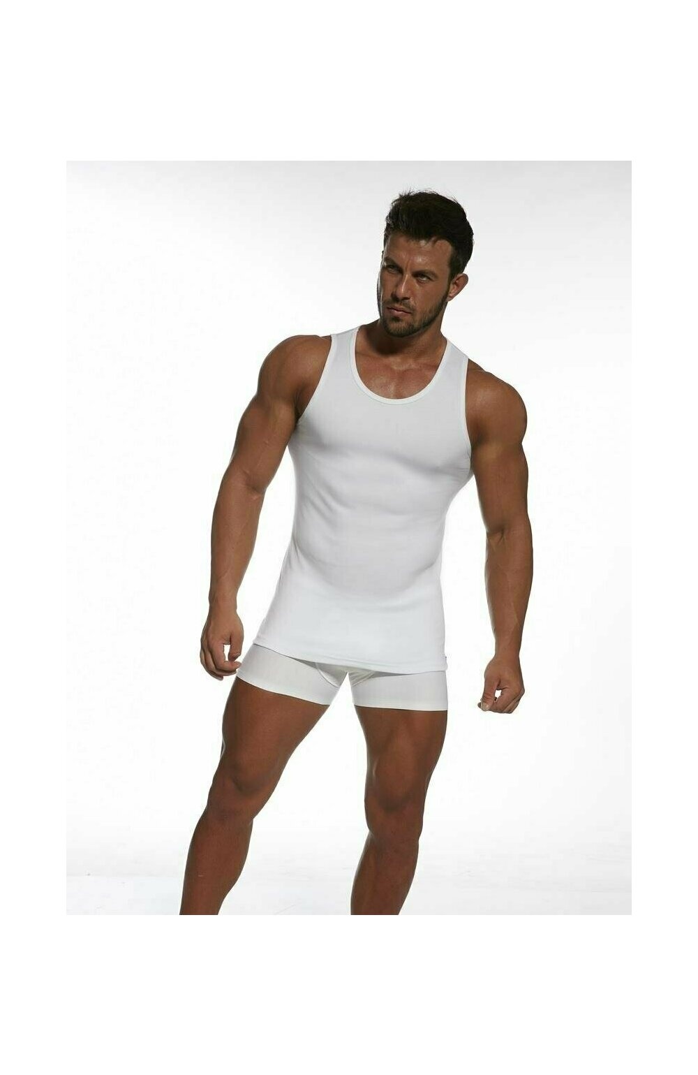 Maieu barbati - Cornette Authentic M205 (Culoare: Alb, Marime: 2XL) (Culoare: Alb, Marime: 2XL)