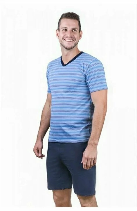 Pijama barbati, 100% bumbac, Cornette M330 (Culoare: Multicolor, Marime: XL) - 1 | YEO