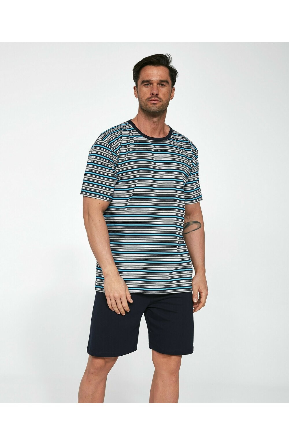Pijama barbati, bumbac, Cornette M338-021 (Culoare: Multicolor, Marime: 2XL) (Culoare: Multicolor, Marime: 2XL)
