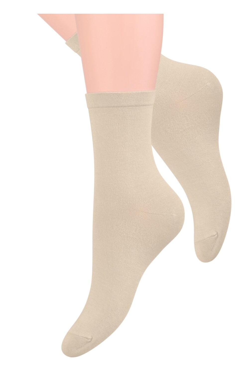 Sosete dama, bambus, culoarea bej - Steven S108-05 (Culoare: Bej, Marime: 35-38) (Culoare: Bej, Marime: 35-38)