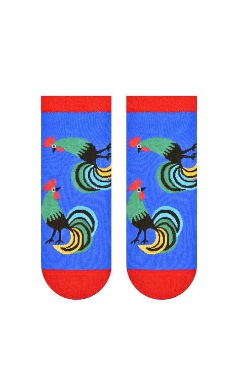 Sosete scurte barbati, colectia folk - Steven S116-M003 blue (Culoare: Albastru, Marime: 39-42) - 1 | YEO