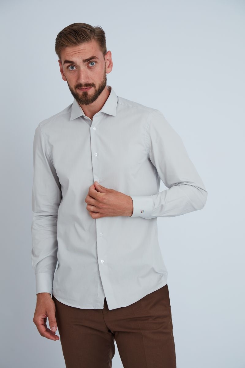 Camasa premium barbati, bumbac, regular fit - FRONTERA - bej (Culoare: Bej, Marime: 40)