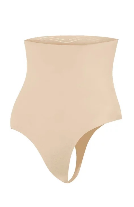 Chilot modelator tanga cu talie inalta - Julimex String 275 (Culoare: Bej, Marime: XL) - 1 | YEO