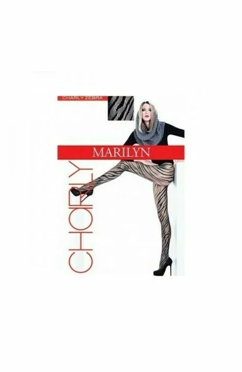 Ciorapi cu model - Marilyn Charly Zebra, 40 DEN - gri (Culoare: Grey, Marime: 3/4) - 3 | YEO