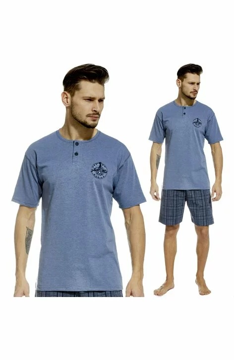Pijama barbati, 100% bumbac, Cornette M327-054 (Culoare: Jeans, Marime: XL) - 1 | YEO