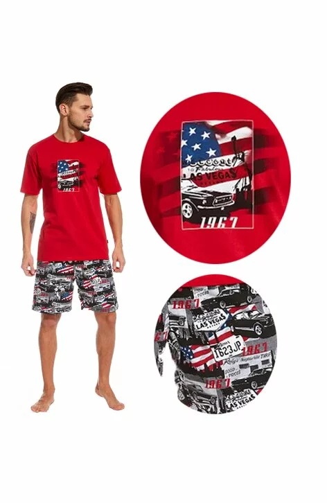 Pijama barbati, colectia tata-fiu, Cornette M326-047 (Culoare: Rosu, Marime: L) - 2 | YEO