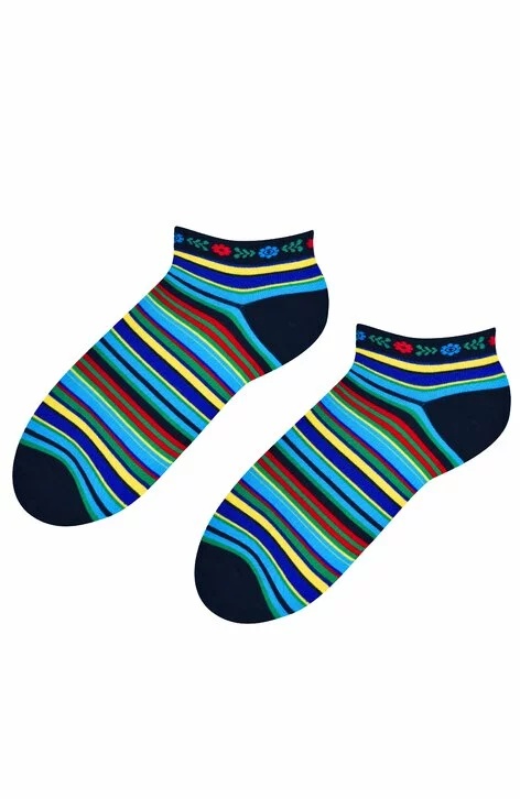 Sosete scurte dama, colectia folk - Steven S116-006 multicolor (Culoare: Multicolor, Marime: 35-37) - 1 | YEO