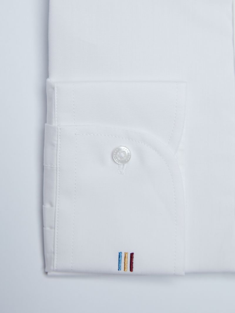 Camasa premium barbati, 100% bumbac, slim fit - FRONTERA - alb (Culoare: Alb, Marime: 46) - 3 | YEO