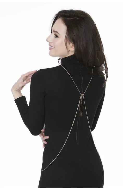 Lant bijuterie pentru corp - Julimex WENDY (Culoare: Golden, Marime: Unica) - 2 | YEO