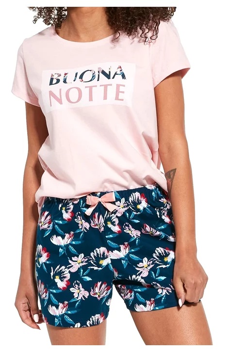 Pijama dama, 3 piese, 100% bumbac, Cornette W388-244 (Culoare: Roz, Marime: L) - 4 | YEO