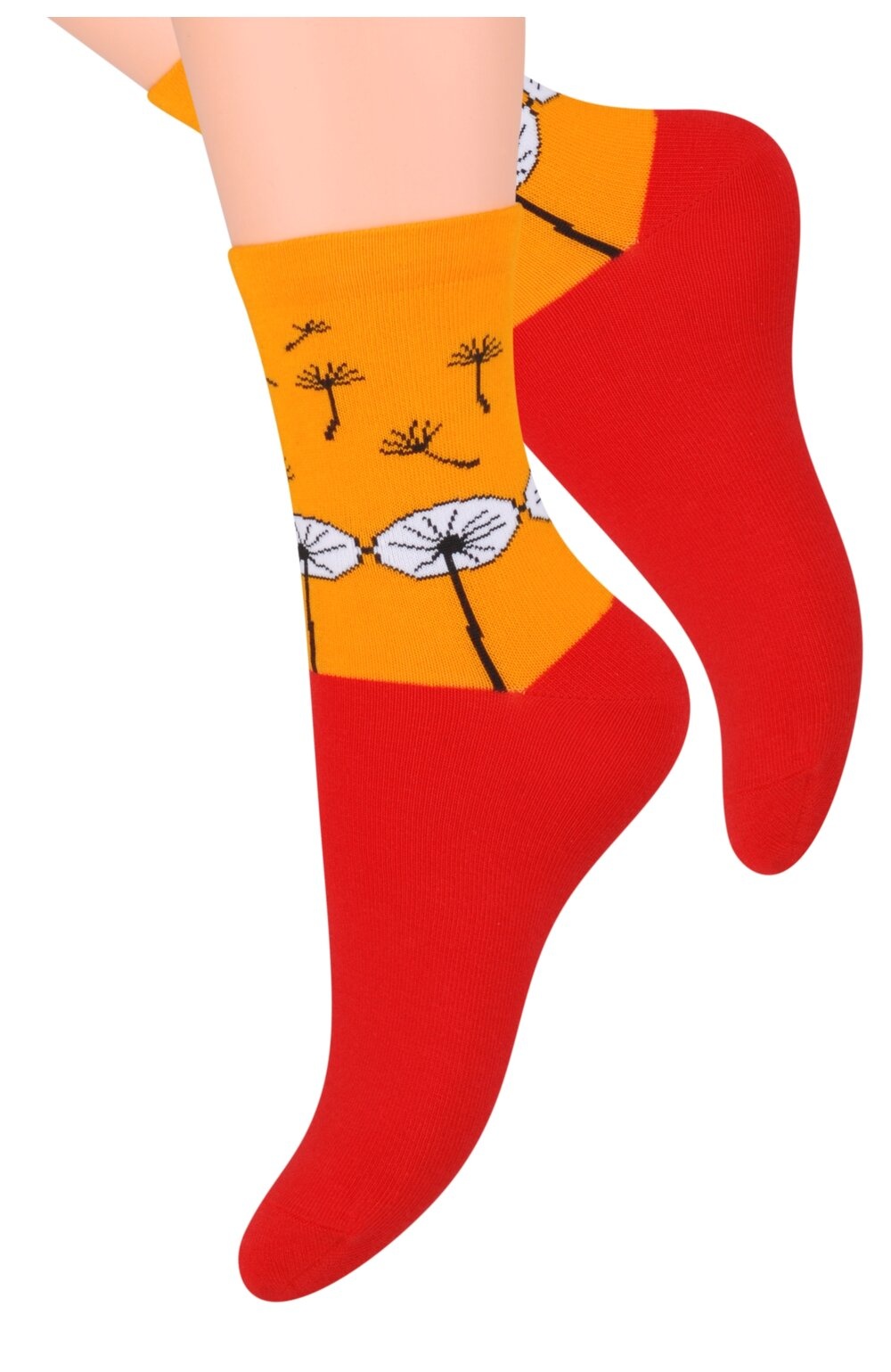 Sosete cu model S099-279 (Culoare: Rosu, Marime: 35-37) (Culoare: Rosu, Marime: 35-37)