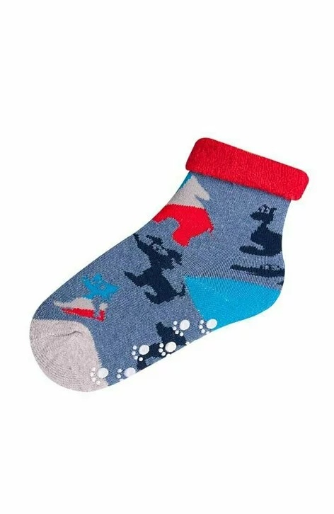 Sosete flausate cu ABS pentru baieti SKFABS B (Culoare: Multicolor, Marime: S) - 2 | YEO