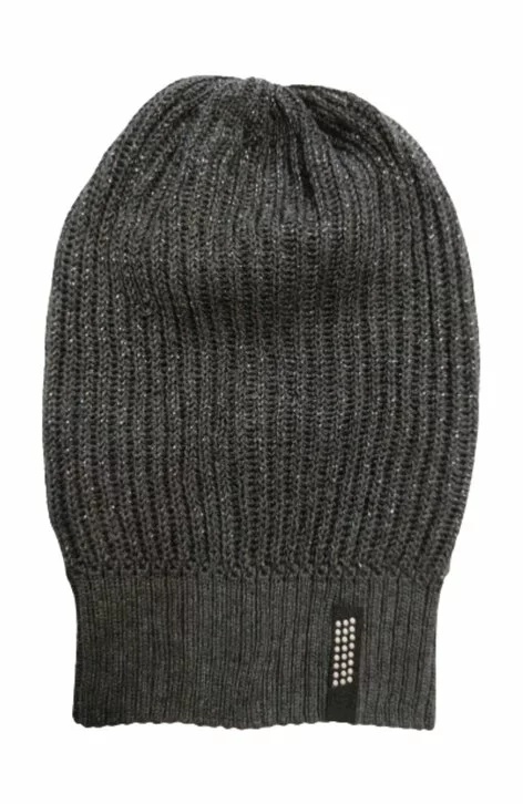 Caciula pentru fete 5-12 ani - AJS 34-088 alb, grafit, roz (Culoare: Multicolor, Marime: 52-54) - 1 | YEO