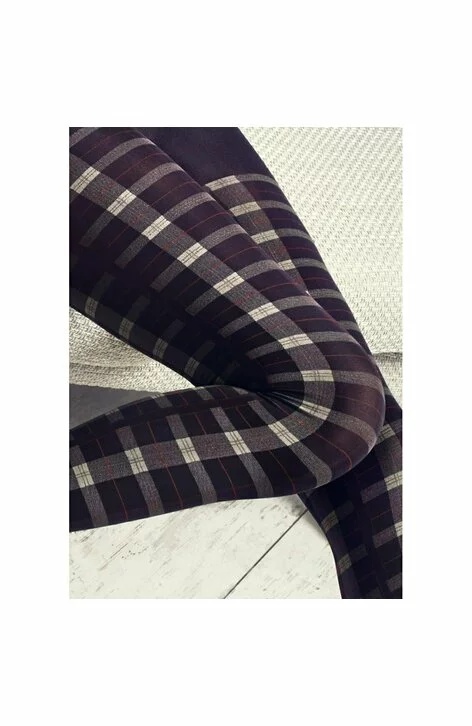 Ciorapi cu model, colectia de lux Patrizia GUCCI for Marilyn G04 (Culoare: Maro, Marime: 1/2) - 2 | YEO