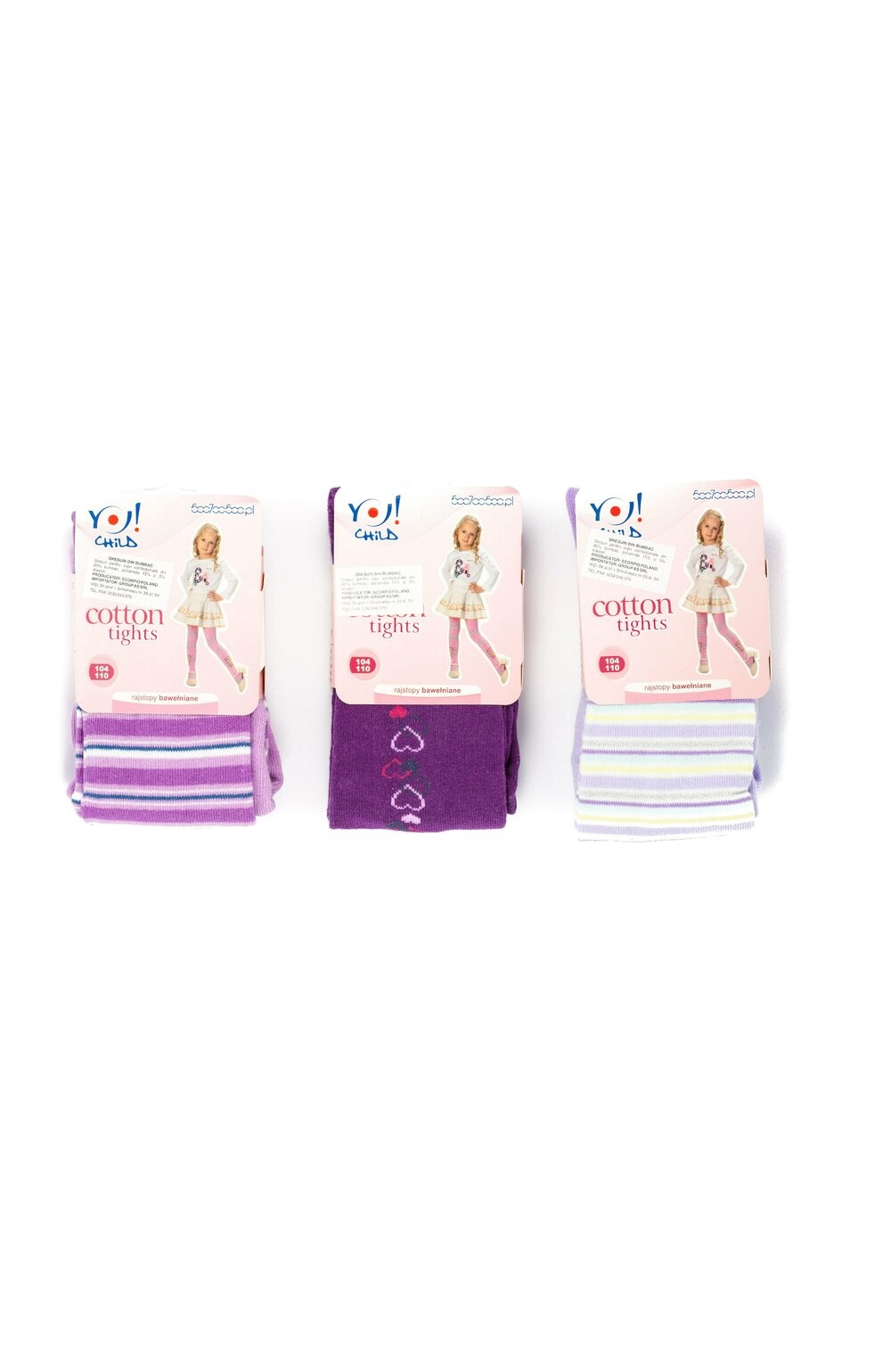 Dresuri din bumbac colorate pentru fete RA03G (Culoare: Multicolor, Marime: 068-074) (Culoare: Multicolor, Marime: 068-074)