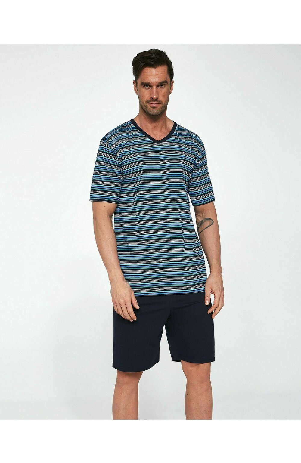 Pijama barbati, bumbac, Cornette M330-018 (Culoare: Multicolor, Marime: 2XL) (Culoare: Multicolor, Marime: 2XL)