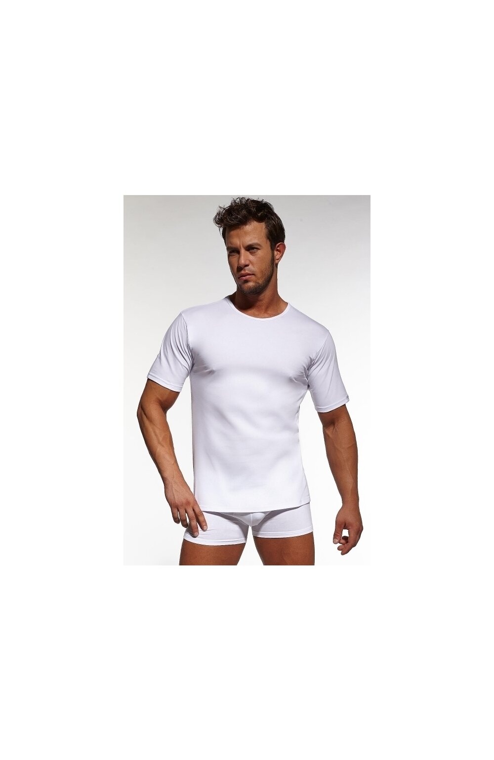 Tricou barbati, marimi S-5XL - Cornette Authentic M202 (Culoare: Alb, Marime: 3XL) (Culoare: Alb, Marime: S)