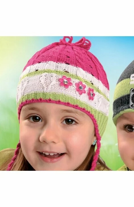 Caciula pentru fete 2-4 ani - AJS 26-026 multicolor