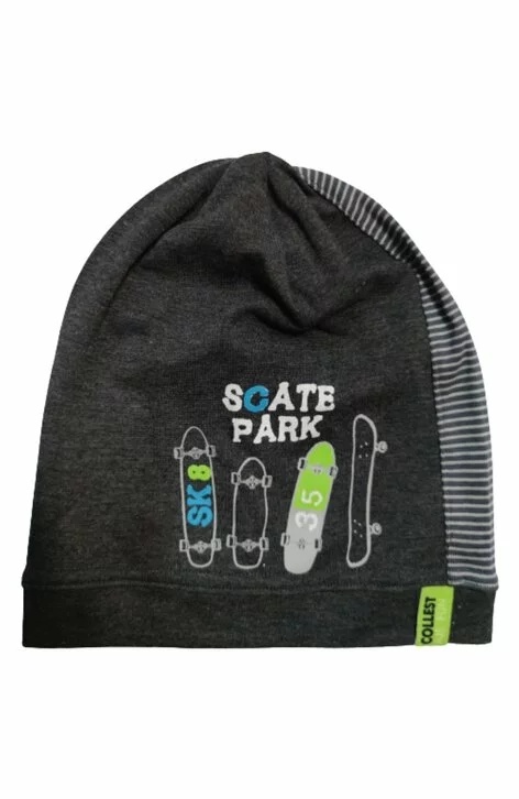 Caciula din bumbac pentru baieti 2-12 ani - AJS 38-150 multicolor