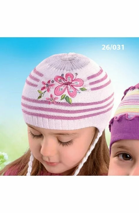 Caciula pentru fete 2-4 ani - AJS 26-031 multicolor