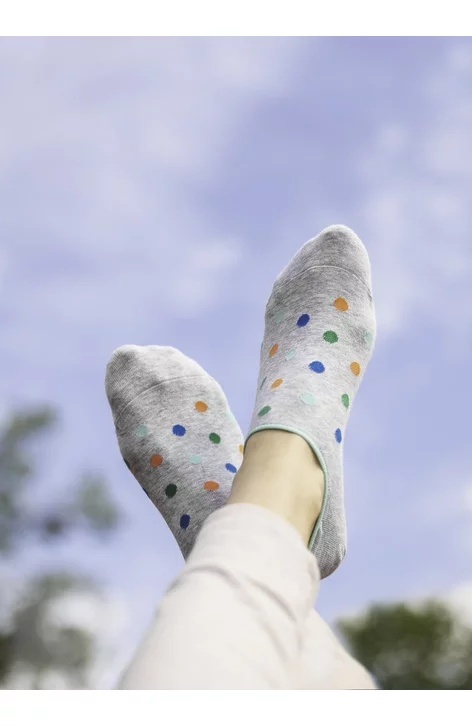 Talpici dama, model Polka dots - More S113023 gri