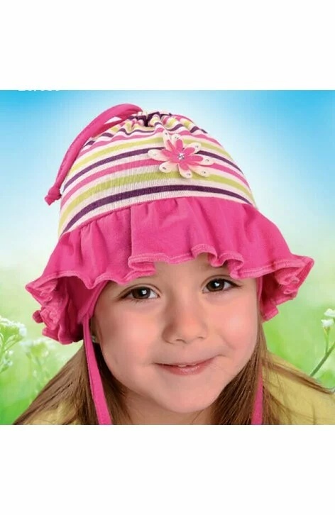 Caciula pentru fetite 6-24 luni - AJS 26-039 roz, fucsia, mov, alb