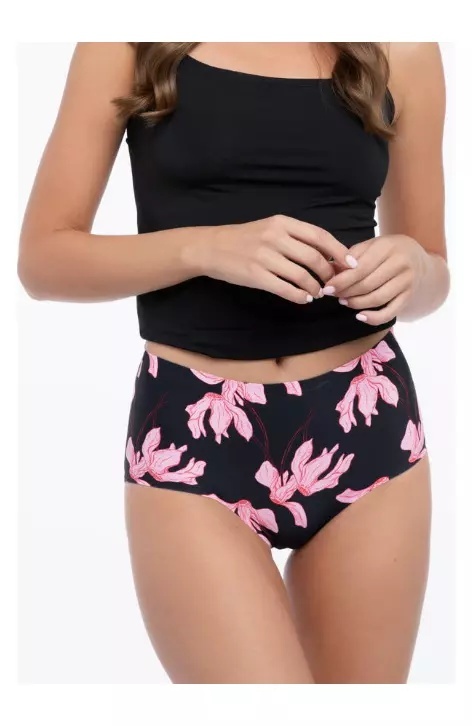 Chilot dama fara cusaturi, Invisible-Line Julimex Cyclamen Maxi - print floral