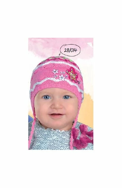 Caciula pentru fetite 6-24 luni - AJS 28-014 multicolor