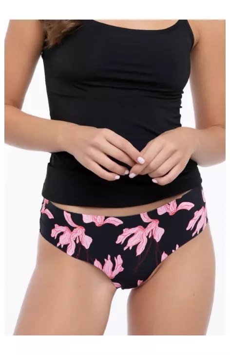 Chilot tanga de dama fara cusaturi, Invisible-Line Julimex Cyclamen Tanga - print floral