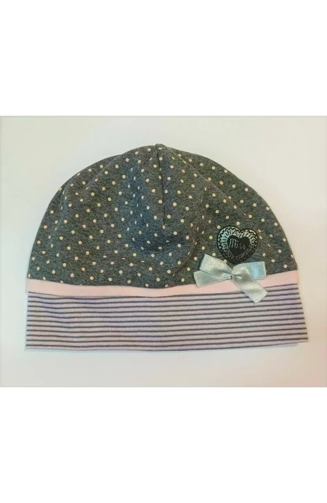Caciula bumbac pentru fete 5-11 ani - AJS 36-054 multicolor