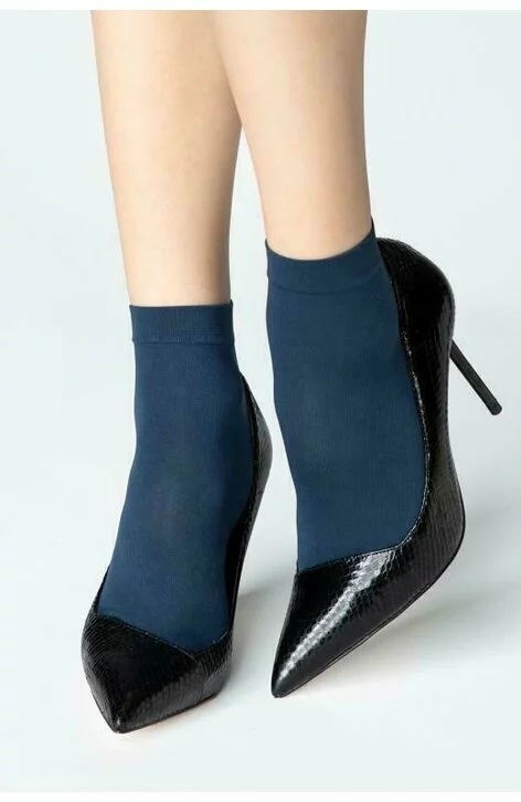 Sosete scurte 1/2 de dama - set 2 perechi - Micro Socks 40 DEN, multiple culori
