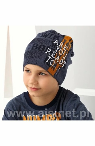 Caciulita pentru baieti model 38-158 bleumarin - AJS