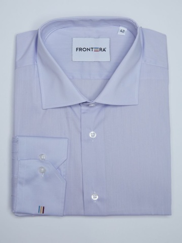 Camasa premium barbati, 100% bumbac, regular fit - FRONTERA - mov deschis - Img 2