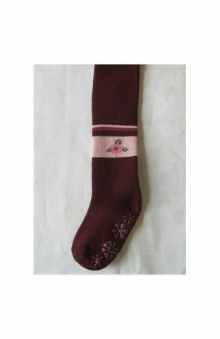 Ciorapi pantalon flausati cu ABS pt fete - Rewon 534-013ABSG - Img 4