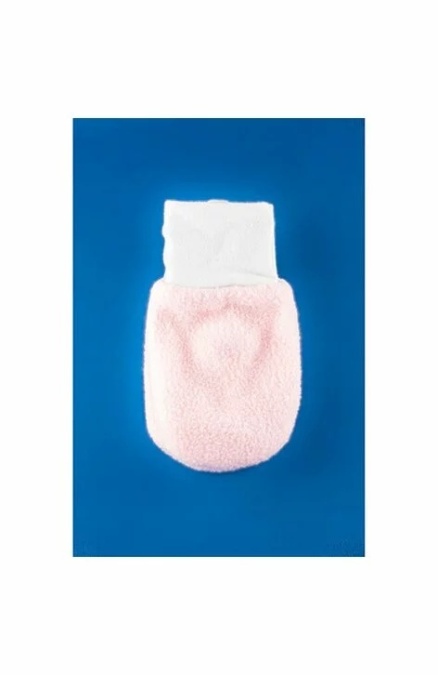 Manusi polar fara degete pentru bebelusi - YO Club - RP001 alb, roz, albastru - Img 2