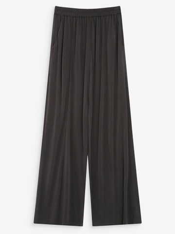 Pantaloni Pax gri inchis, largi cu talie elastica - Img 5
